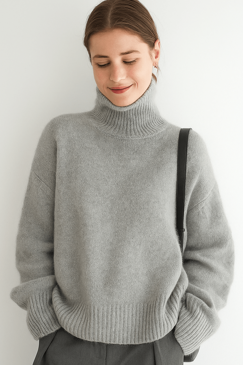 Liliana | Oversize rolák ve slonovinové
