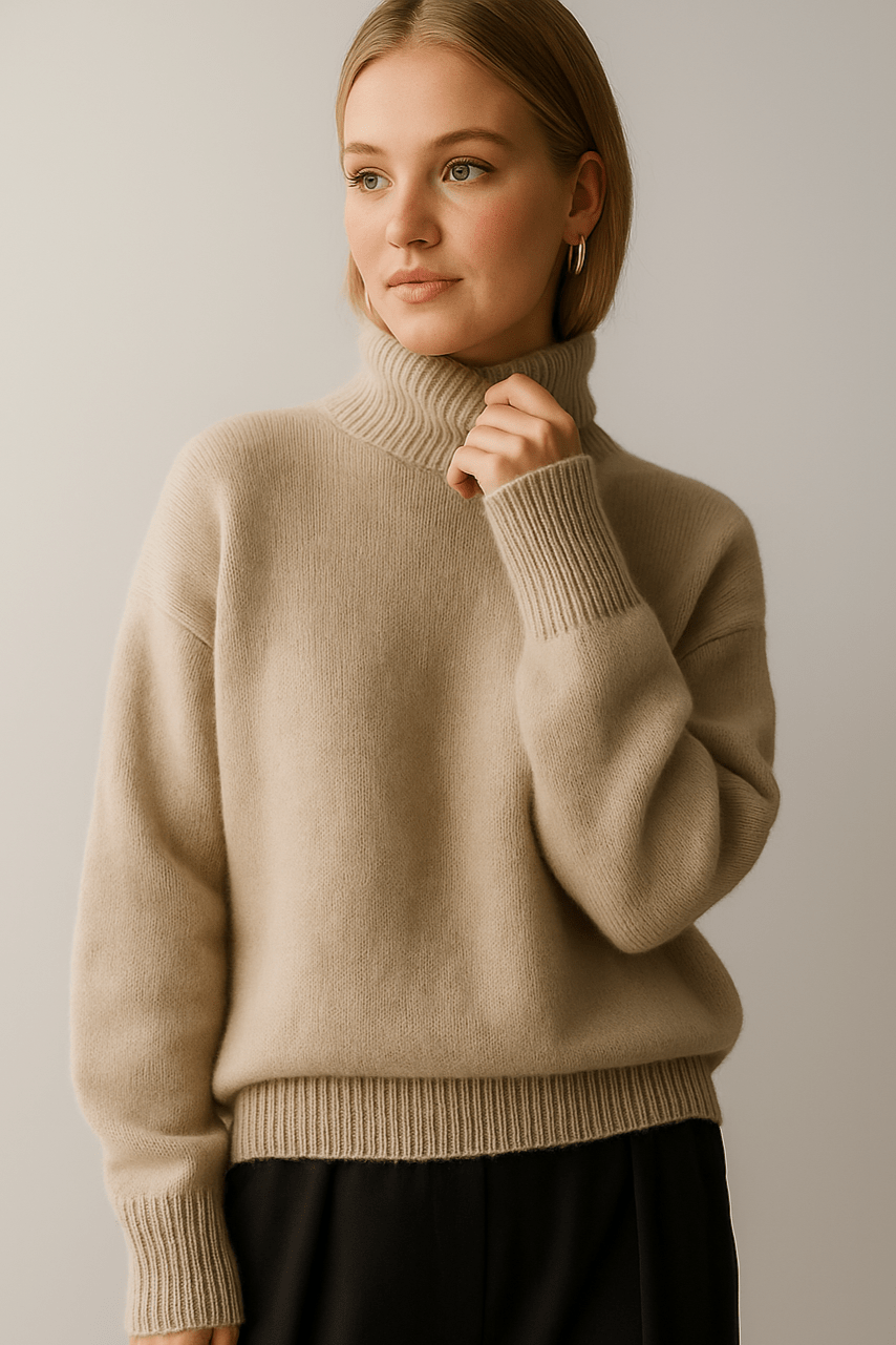 Liliana | Oversize rolák ve slonovinové