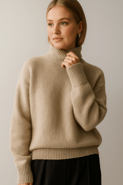 Liliana | Oversize rolák ve slonovinové