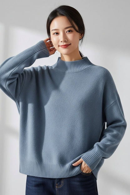 Romana | Svetr s kulatým výstřihem ve slonovinové