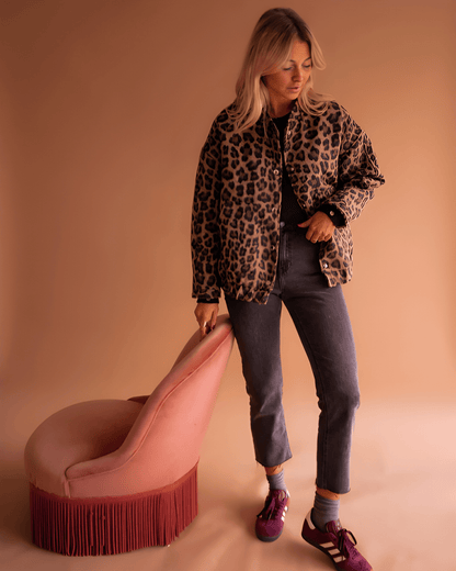 Leona | Bomber s leopardím vzorem