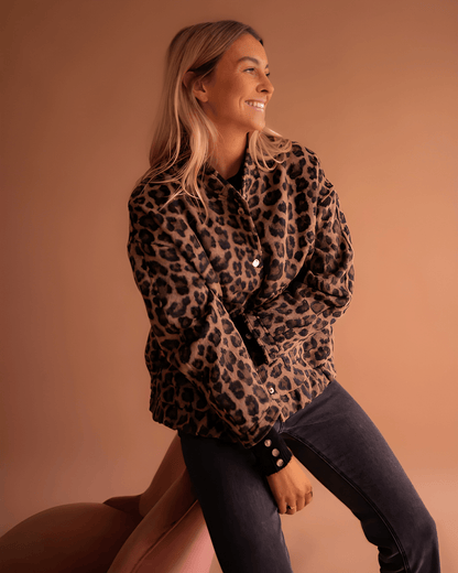 Leona | Bomber s leopardím vzorem