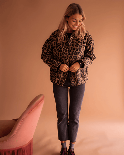 Leona | Bomber s leopardím vzorem