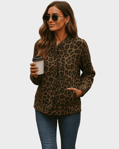 Leona | Bomber s leopardím vzorem