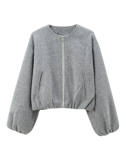 Magda | Krátký šedý bomber