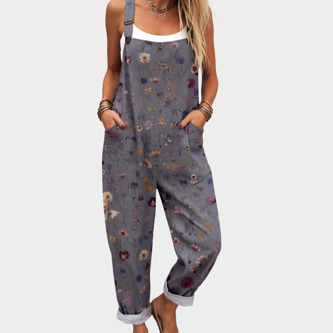 Teodora Šedý overal s boho květy