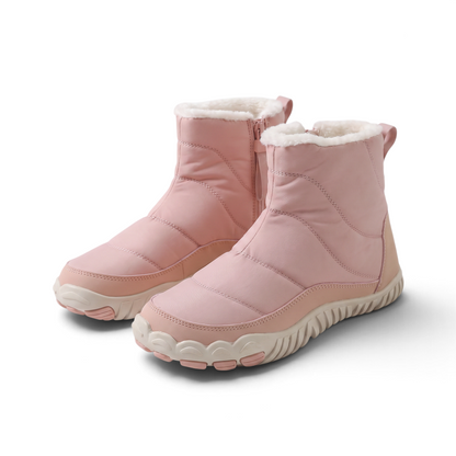 Blanka | Světle modré barefoot zimní boty s teplou podšívkou