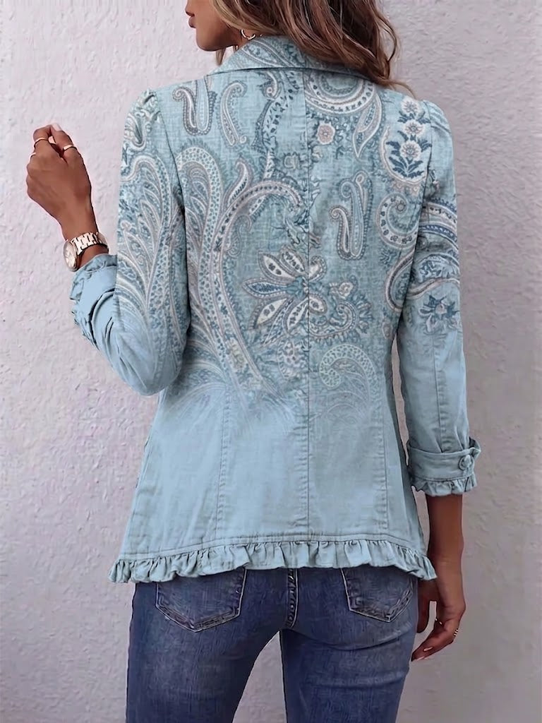 Dana | Vintage bunda s paisley vzorem a volánky